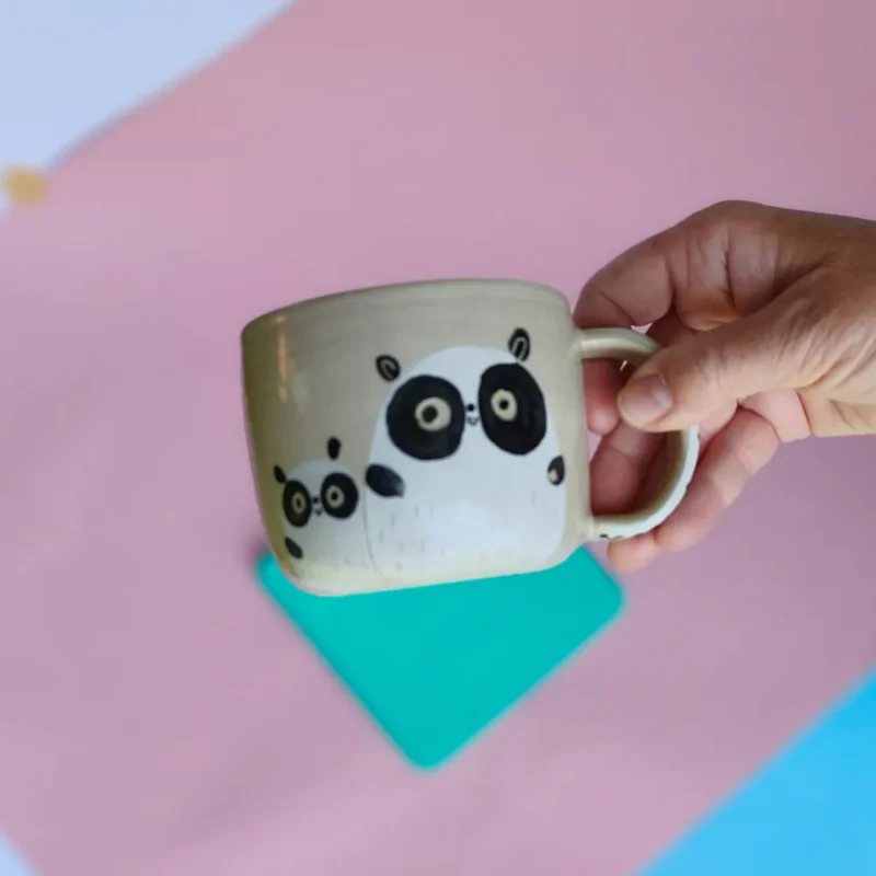 Kubek Pandziorki błękit