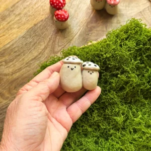 Grzybki-Para- białe kapelusze w kropki