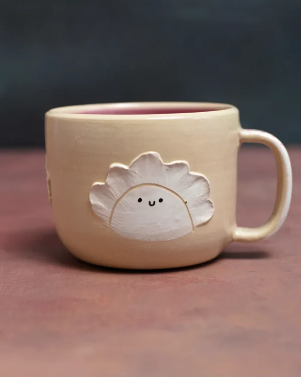 Kubek w pierożki róż