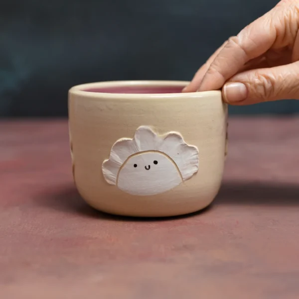 Kubek w pierożki róż