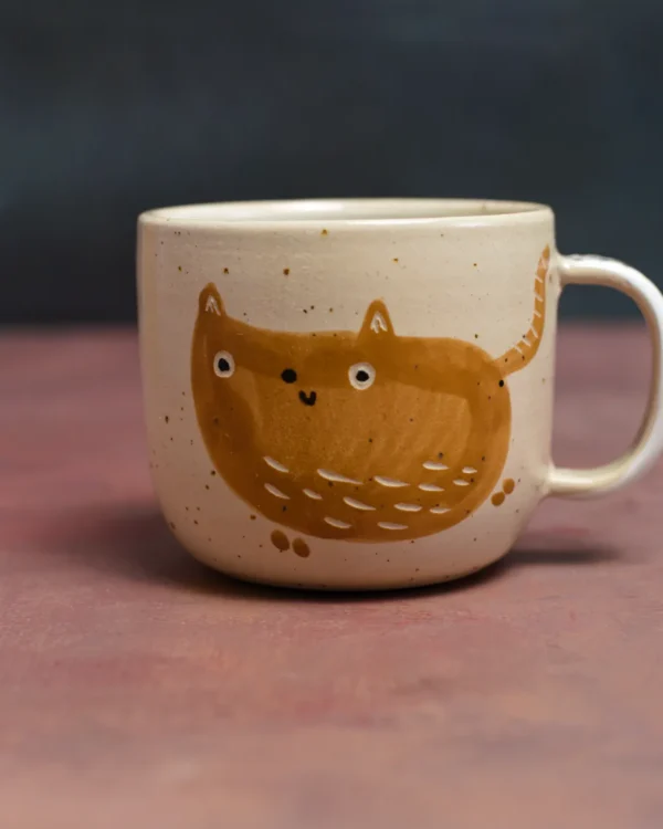 Kubek Kot Rudy i Czarny