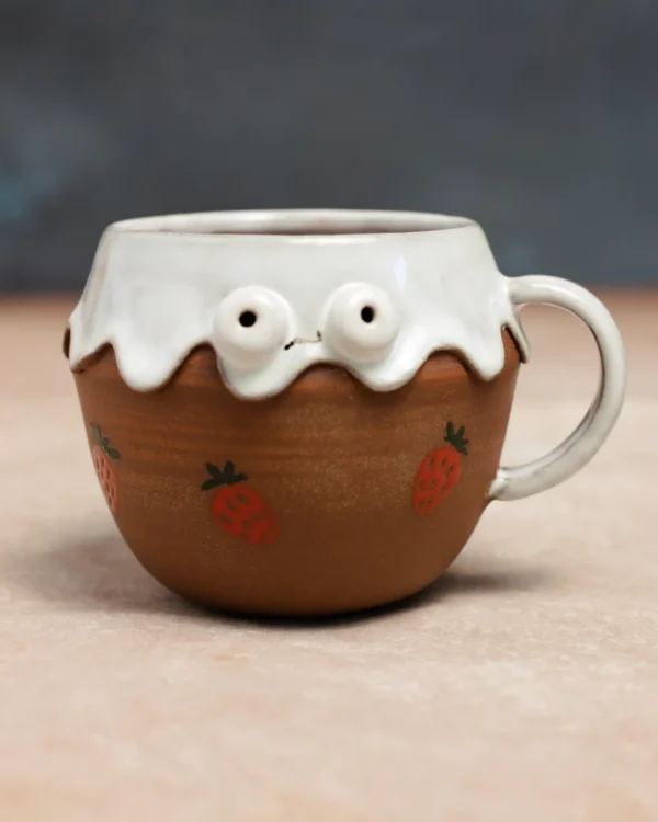 Kubek Pan Deserek z truskawkami