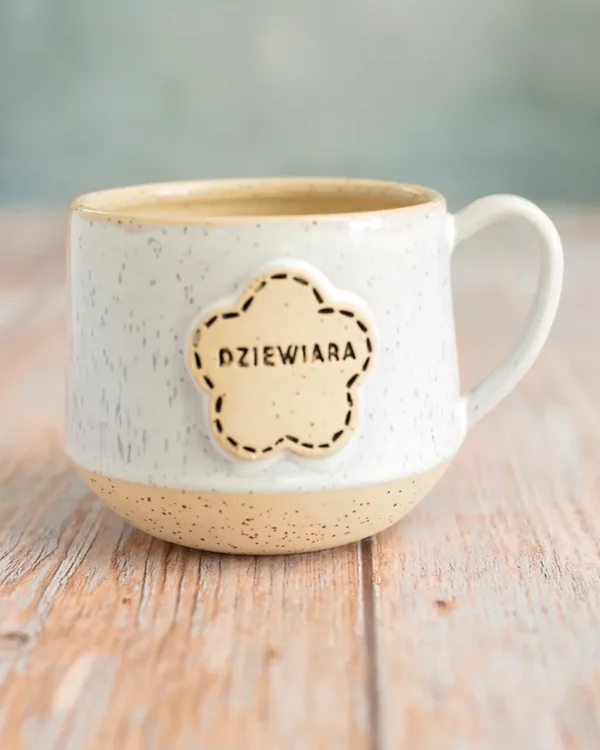 Kubek Dziewiara-zimna biel